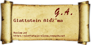 Glattstein Alóma névjegykártya